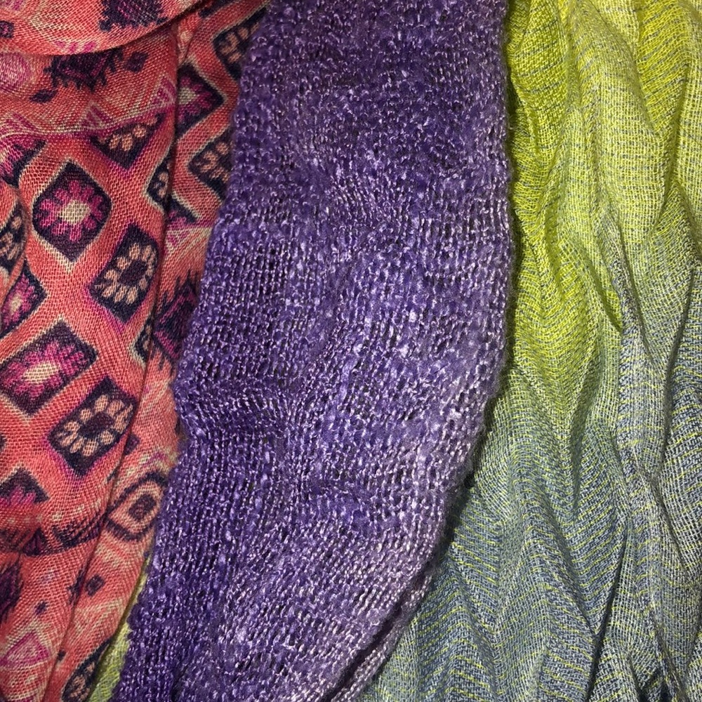Three scarves